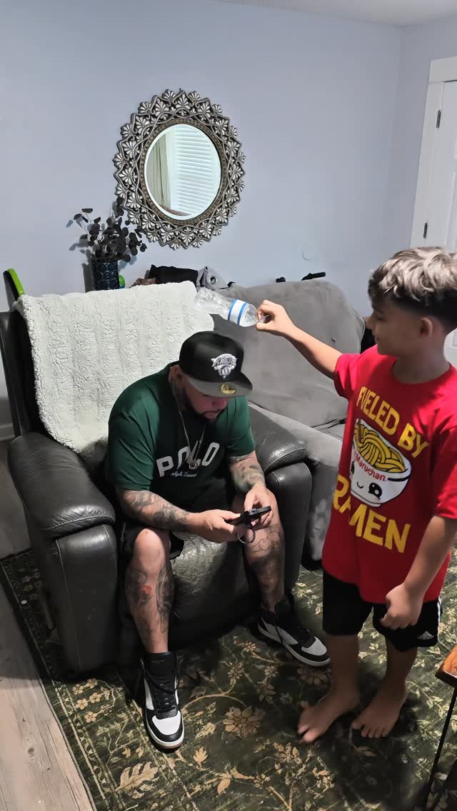 This is me and my youngest son Lil, Johnny Boy