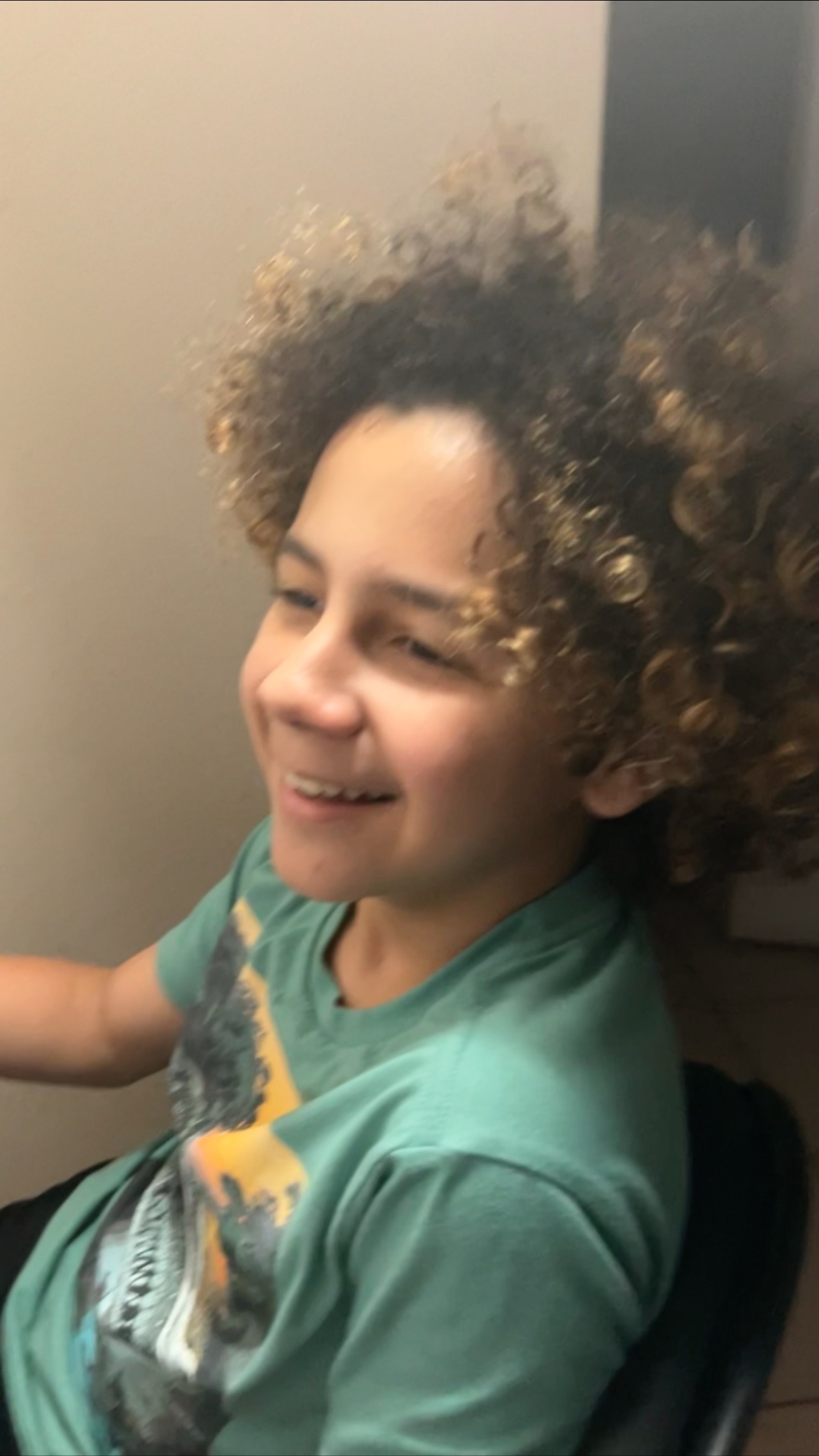 My son loves to paint